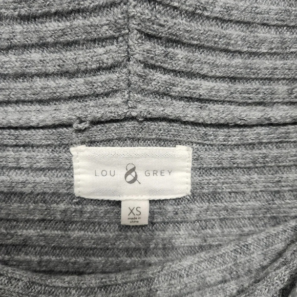 Lou and grey women's sweater size XS gray wool blend cowl neck - Picture 3 of 7